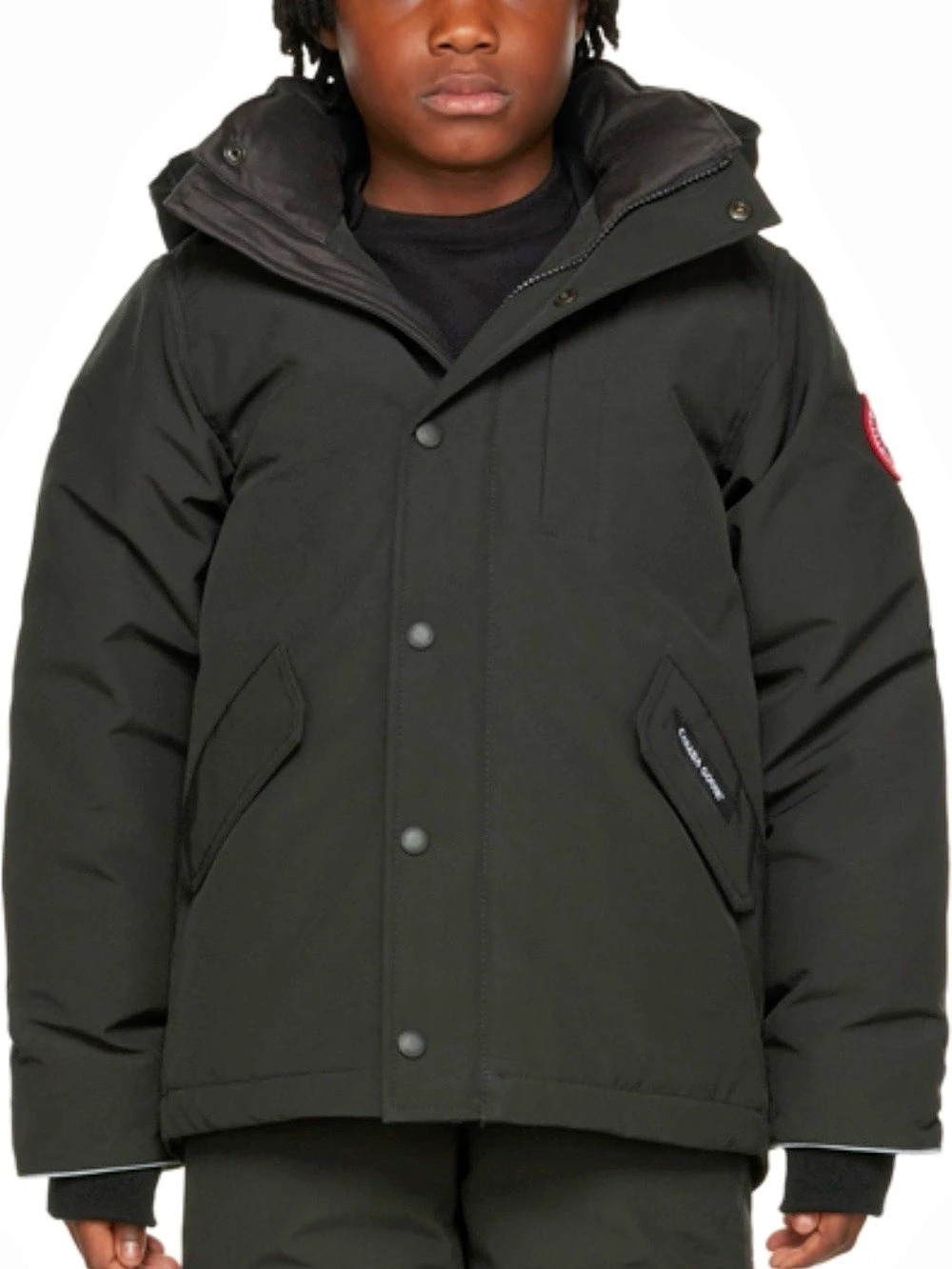 Canada Goose Logan Parka Boys 7-8 Black Jacket